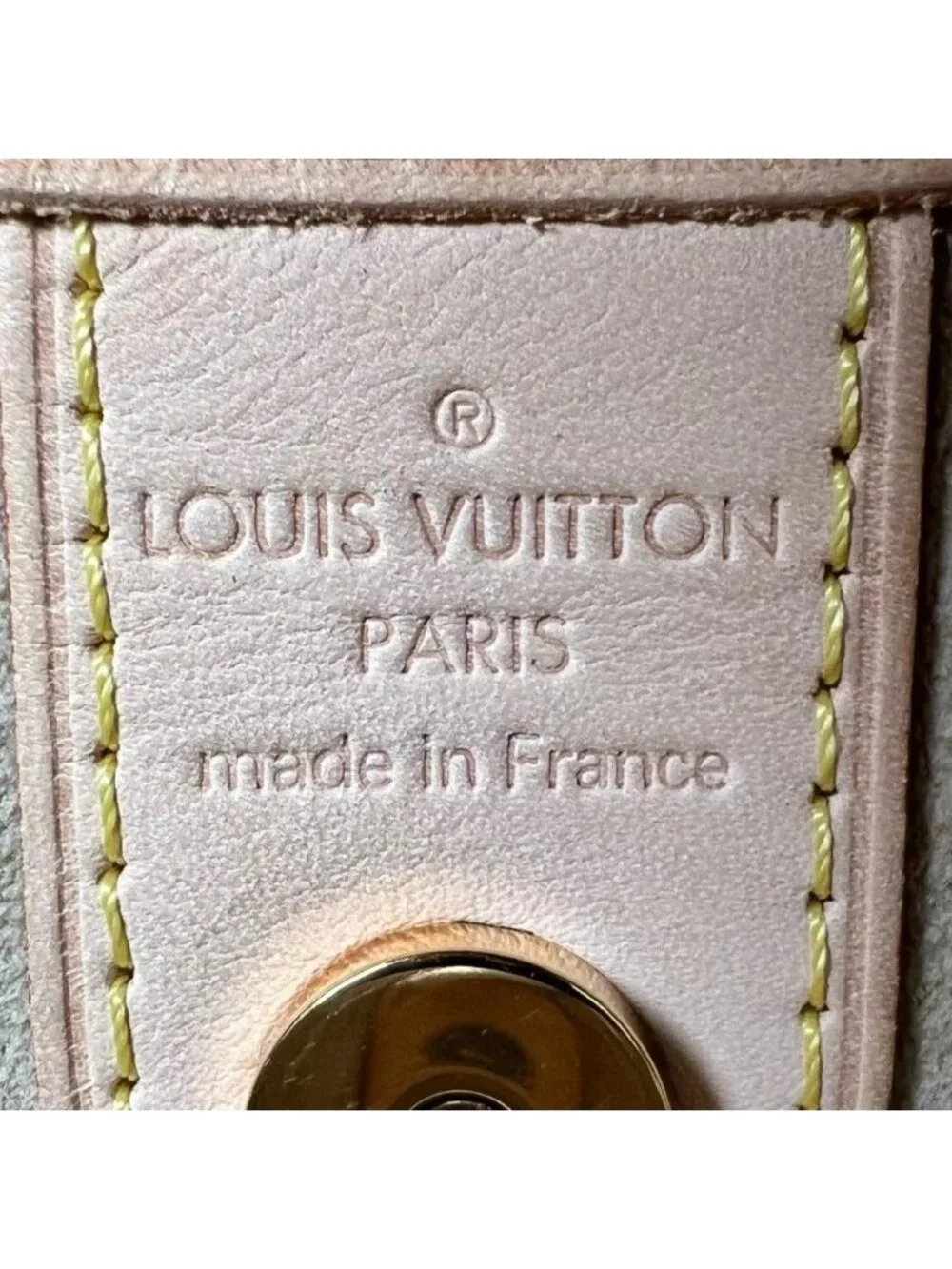 Louis Vuitton Shoulder Bag Galleria PM Damier Azur Canvas White Gold